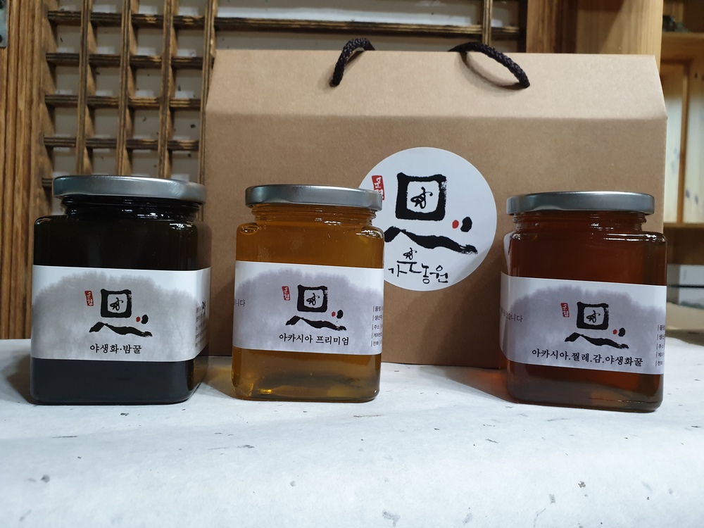 풀꽃 서린꿀(크림꿀) 530g+산야초(프리미엄) 530g+ 야생화 밤(프리미엄)530g